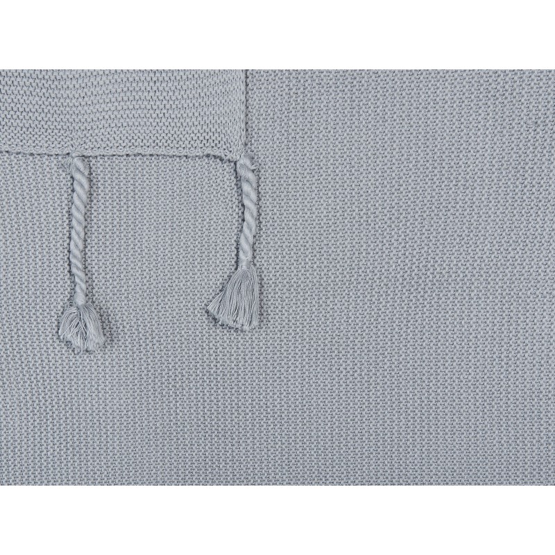 Koc NAZILLI Bawełna 125 x 150 cm Jasnoszary