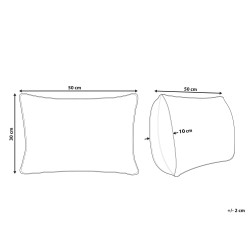 Poduszka dekoracyjna KATORA Juta 30 x 50 cm Zielony Wzór orientalny