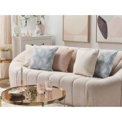 Zestaw 2 poduszek dekoracyjnych PRIMROSE 45 x 45 cm Błękitny Ikat