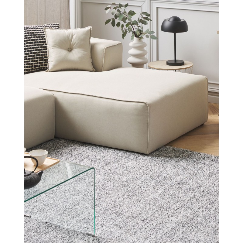 Dywan shaggy 140 x 200 cm szary melanż DEMRE