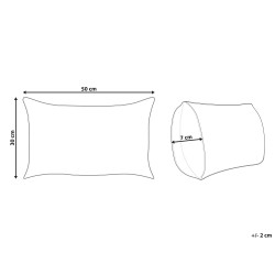 Bawełniana poduszka dekoracyjna w serca 30 x 50 cm różowa GAZANIA