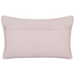 Bawełniana poduszka dekoracyjna w serca 30 x 50 cm różowa GAZANIA