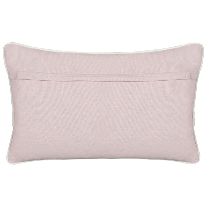 Bawełniana poduszka dekoracyjna w serca 30 x 50 cm różowa GAZANIA