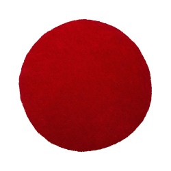 Dywan shaggy okrągły ⌀ 140 cm czerwony DEMRE
