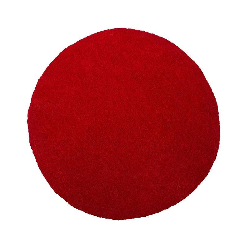 Dywan shaggy okrągły ⌀ 140 cm czerwony DEMRE