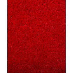Dywan shaggy okrągły ⌀ 140 cm czerwony DEMRE