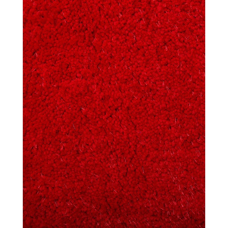 Dywan shaggy okrągły ⌀ 140 cm czerwony DEMRE