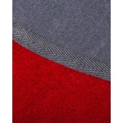 Dywan shaggy okrągły ⌀ 140 cm czerwony DEMRE