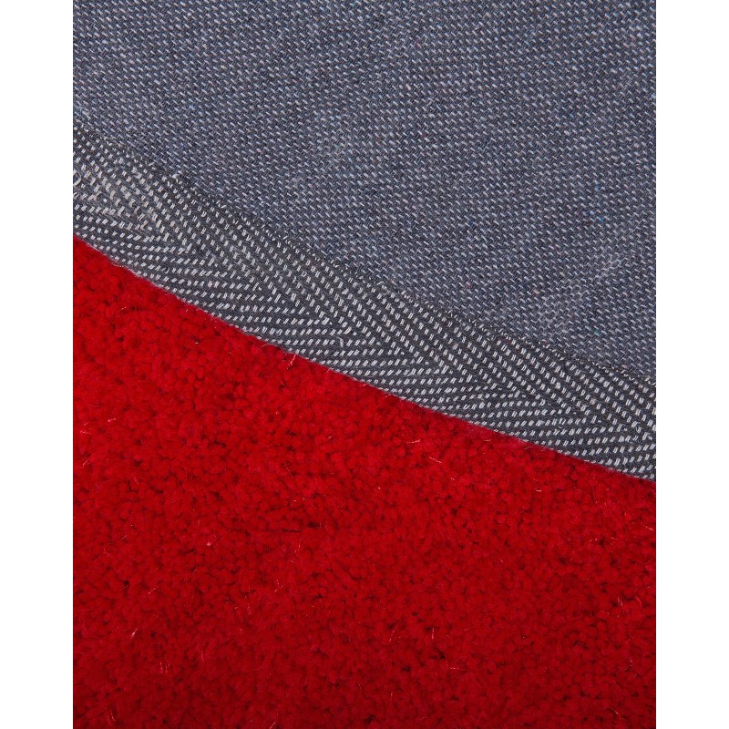 Dywan shaggy okrągły ⌀ 140 cm czerwony DEMRE