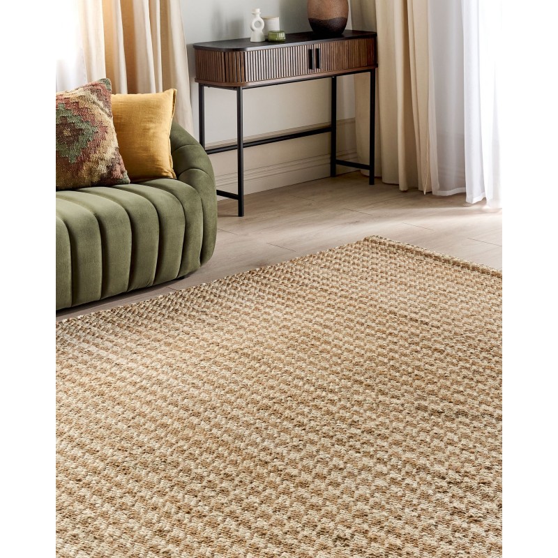 Dywan z juty 200 x 300 cm beżowy ARAPTEPE
