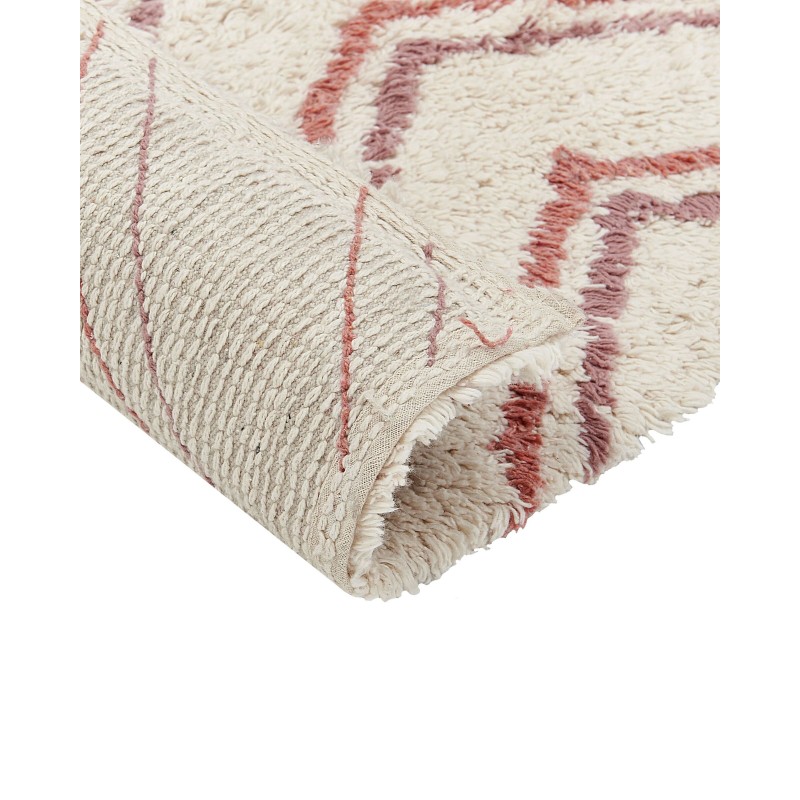 Dywan bawełniany 80 x 150 cm beżowo-różowy KASTAMONU