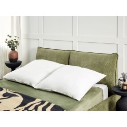 Zestaw 2 poduszek TRIGLAV Niska Poliester 80 x 80 cm Biały