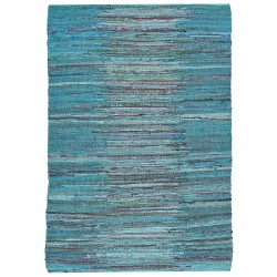 Dywan bawełniany 160 x 230 cm niebieski MERSIN