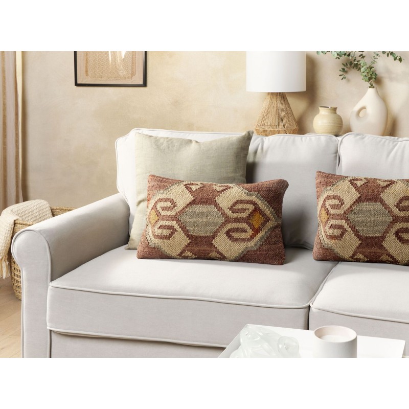 Poduszka dekoracyjna URPAD Juta 30 x 50 cm Kolorowy Wzór orientalny