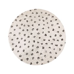 Dywan okrągły bawełniany ⌀ 140 cm beżowy AFIS