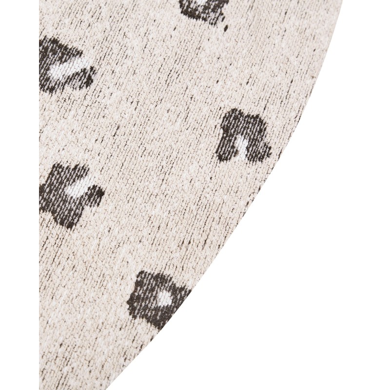 Dywan okrągły bawełniany ⌀ 140 cm beżowy AFIS