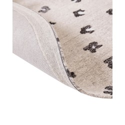 Dywan okrągły bawełniany ⌀ 140 cm beżowy AFIS