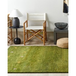 Dywan wełniany gabbeh 160 x 230 cm zielony YULAFI
