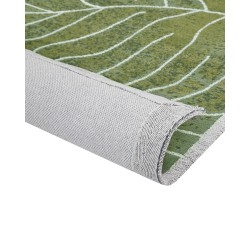 Dywan bawełniany w liście monstery 200 x 300 cm zielony SARMIN