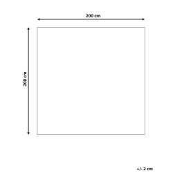 Dywan wełniany z motywem roślinnym 200 x 200 cm VIZE