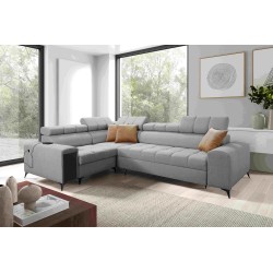 Venna II - Luxury Corner Sofa with Sleeping Function, USB Port and Bar | [Your Company]