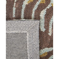 Dywan wełniany z motywem roślinnym 200 x 200 cm VIZE