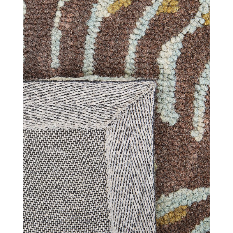 Dywan wełniany z motywem roślinnym 200 x 200 cm VIZE