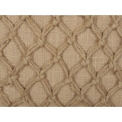 Poduszka dekoracyjna COLLOMIA Boucle 45 x 45 cm Beżowy Wzór geometryczny