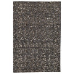 Dywan z wiskozy 160 x 230 cm szaro-złoty ESEL