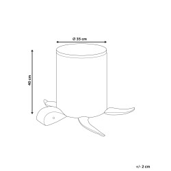 Kosz na zabawki Żółw TANDA Bawełna Szary