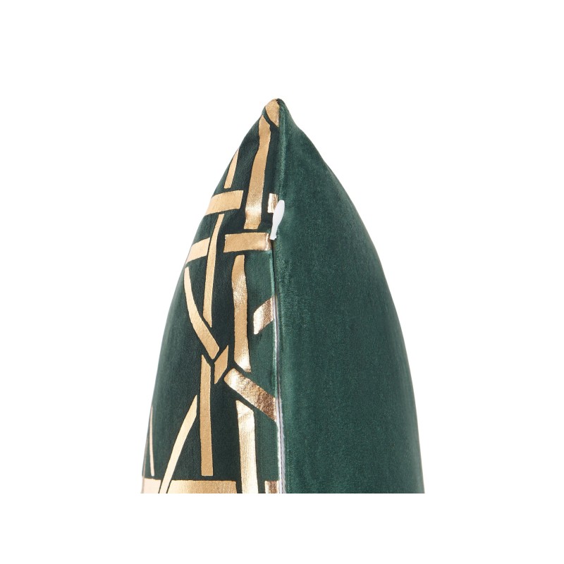 Zestaw 2 poduszek dekoracyjnych CASSIA 45 x 45 cm Ciemnozielony Wzór geometryczny