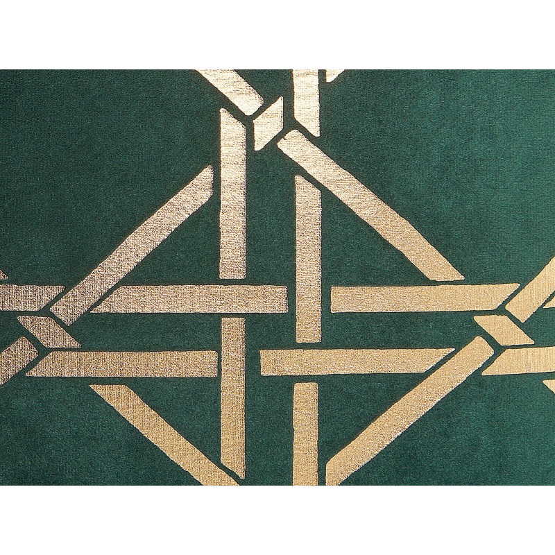 Zestaw 2 poduszek dekoracyjnych CASSIA 45 x 45 cm Ciemnozielony Wzór geometryczny