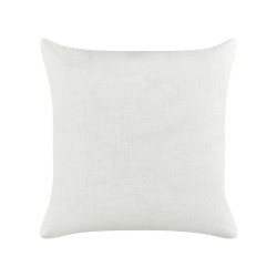 Zestaw 2 poduszek dekoracyjnych MILAS Len 50 x 50 cm Biały W paski