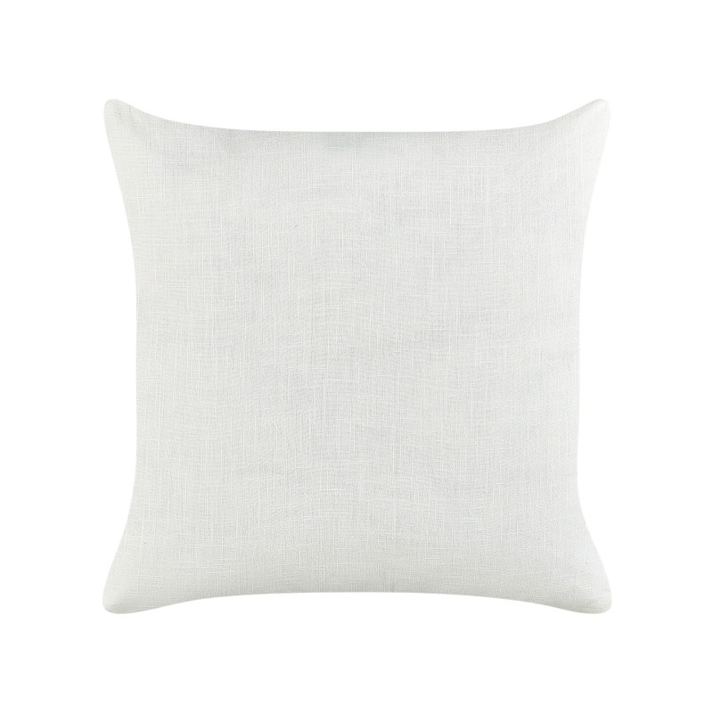 Zestaw 2 poduszek dekoracyjnych MILAS Len 50 x 50 cm Biały W paski