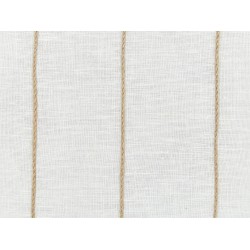 Zestaw 2 poduszek dekoracyjnych MILAS Len 50 x 50 cm Biały W paski