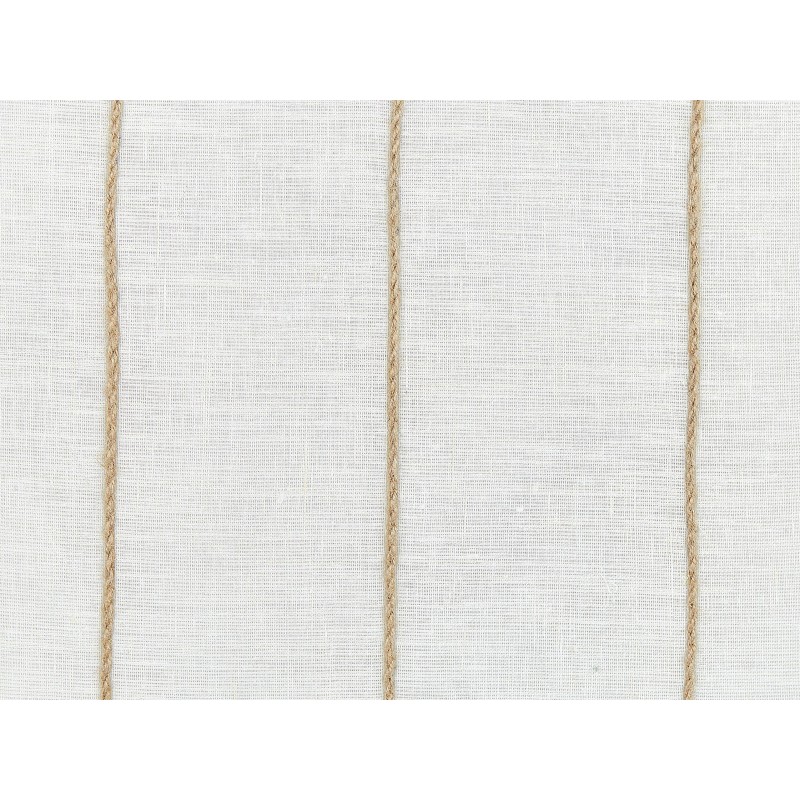 Zestaw 2 poduszek dekoracyjnych MILAS Len 50 x 50 cm Biały W paski