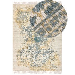 Dywan z wiskozy 160 x 230 cm żółto-zielony BOYALI