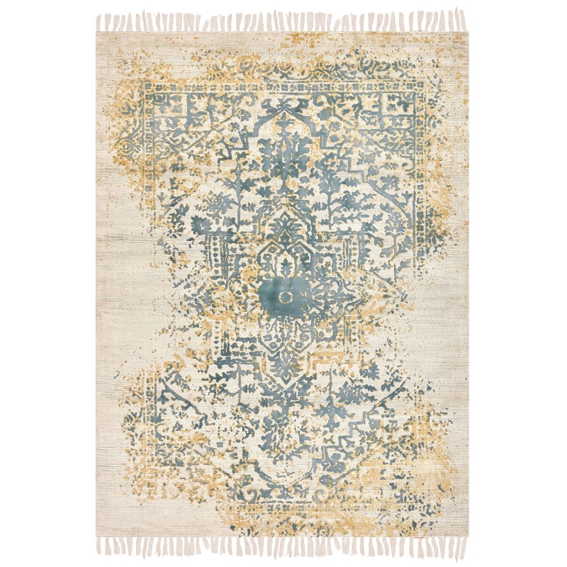 Dywan z wiskozy 160 x 230 cm żółto-zielony BOYALI