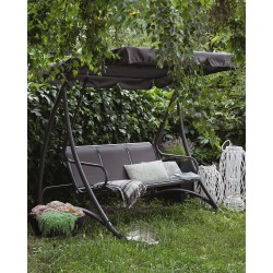 Huśtawka ogrodowa BOGART Metal Szary