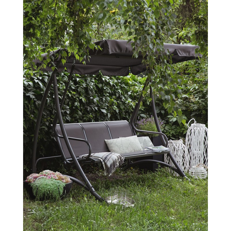 Huśtawka ogrodowa BOGART Metal Szary