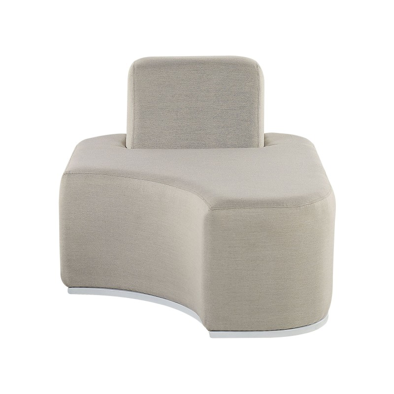 Zestaw ogrodowy ze stolikiem dla 2 osób FABRO Modułowy Jasnoszary