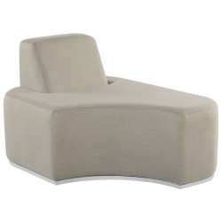 Zestaw ogrodowy ze stolikiem dla 2 osób FABRO Modułowy Jasnoszary