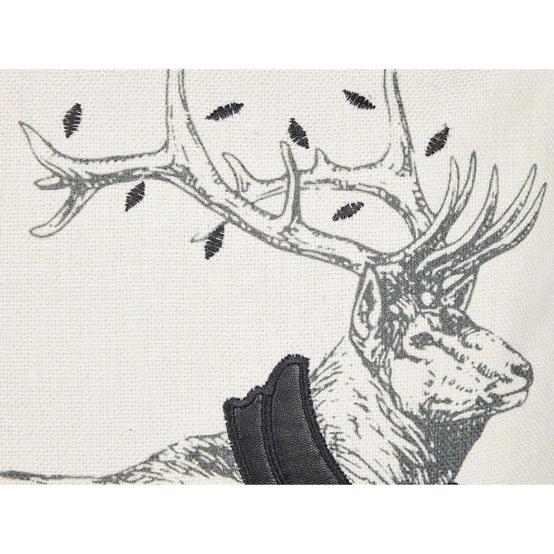 Zestaw 2 poduszek dekoracyjnych SVEN 45 x 45 cm Czarny Wzór świąteczny