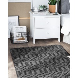Dywan wiskozowy 80 x 150 cm szary ADATEPE