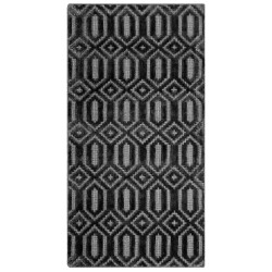 Dywan wiskozowy 80 x 150 cm szary ADATEPE