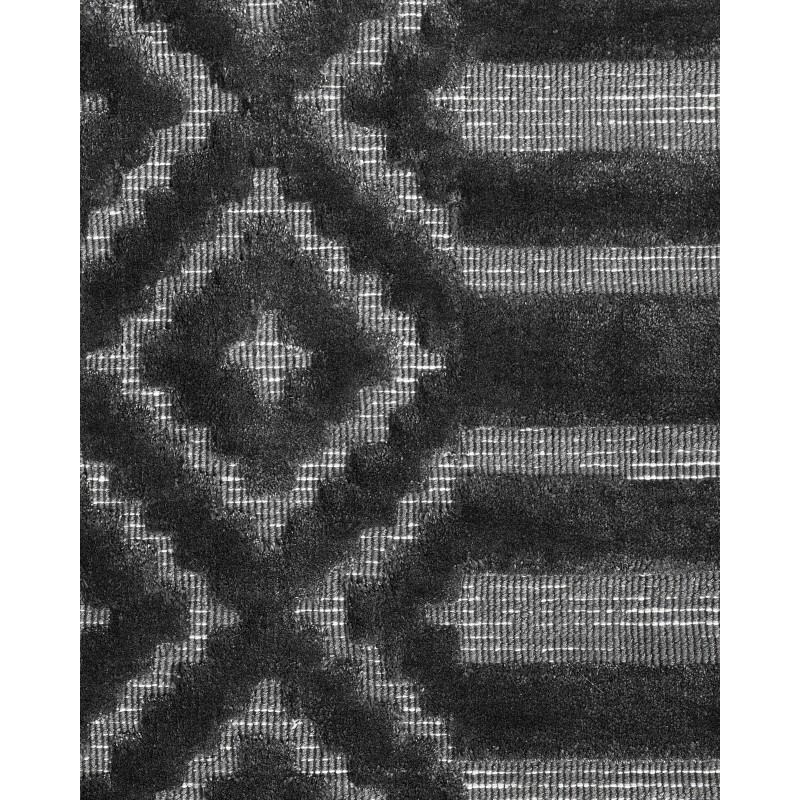 Dywan wiskozowy 80 x 150 cm szary ADATEPE