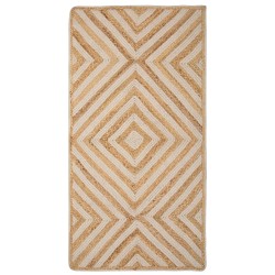 Dywan bawełniany 80 x 150 cm beżowy PIRLI