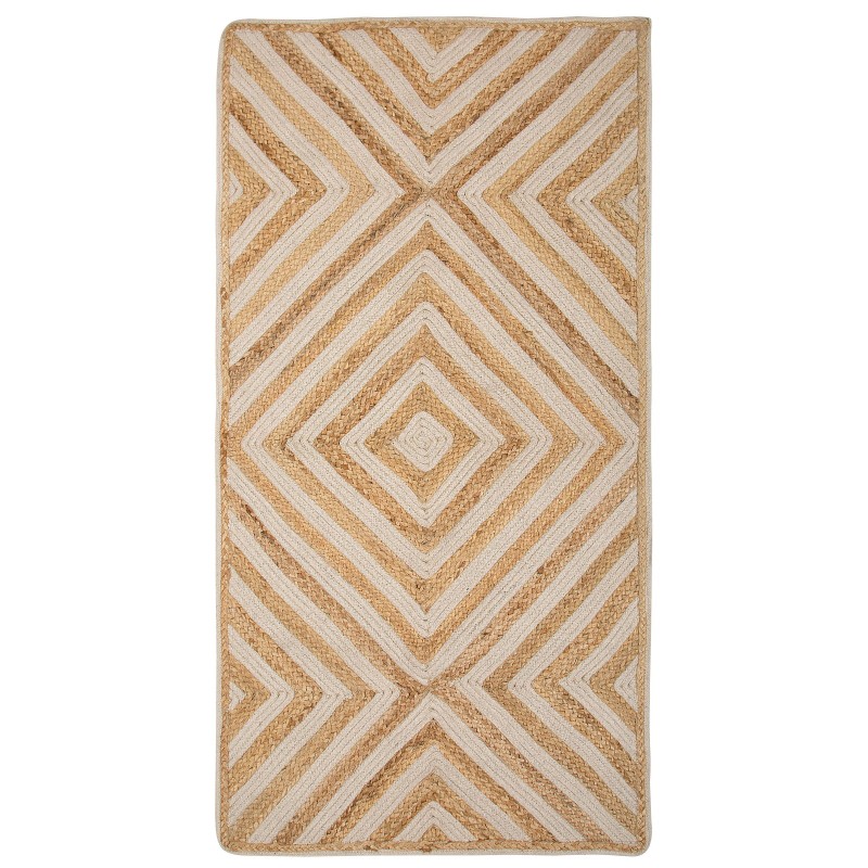 Dywan bawełniany 80 x 150 cm beżowy PIRLI