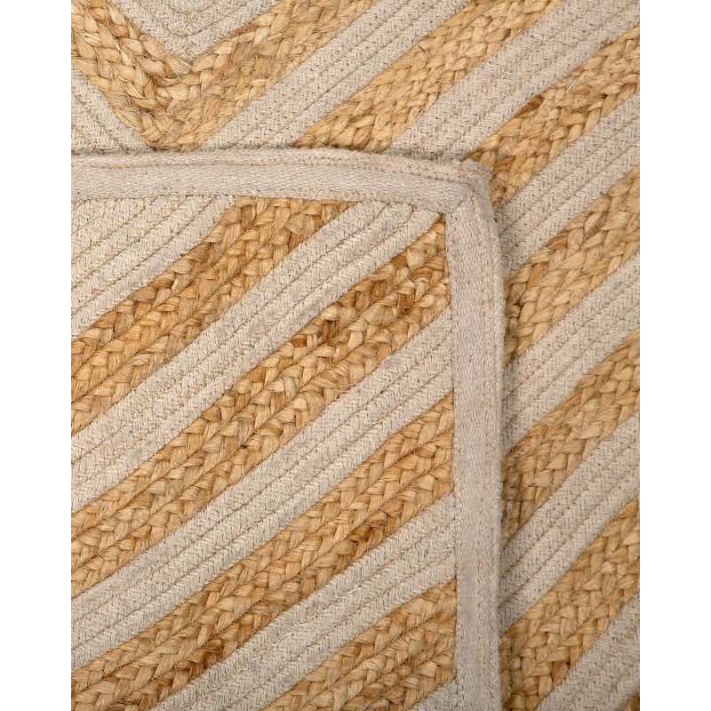 Dywan bawełniany 80 x 150 cm beżowy PIRLI