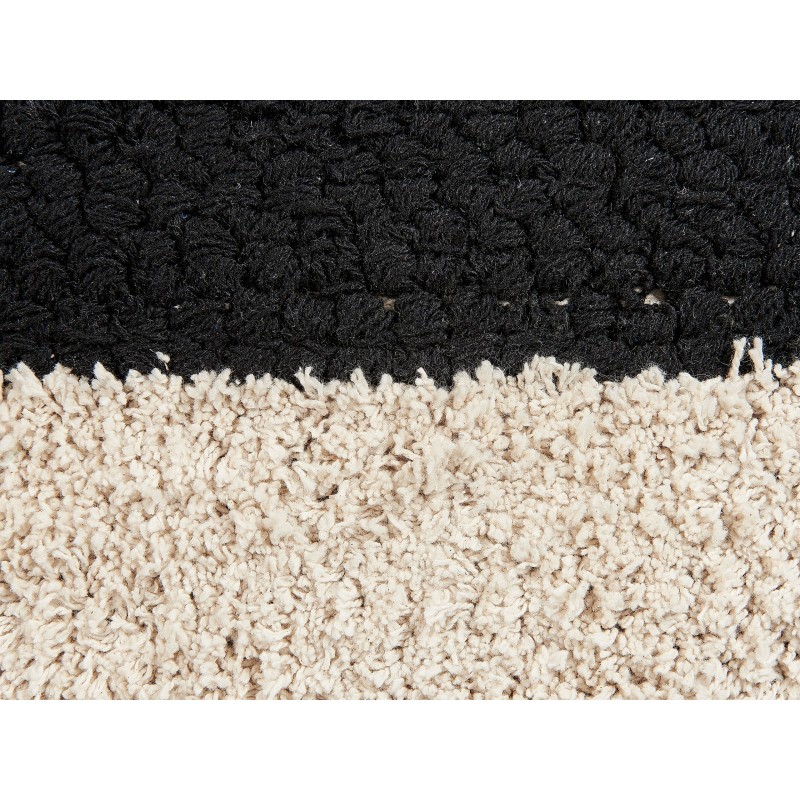 Zestaw 2 poduszek dekoracyjnych KHORA Bawełna 50 x 50 cm Czarny Wzór geometryczny